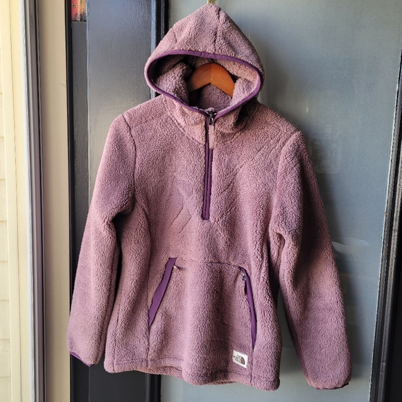 The North Face Womens Jacket CAMPSHIRE Pullover Hoodie 1/2 Zip Fleece Jacket S/P - Picture 1 of 12